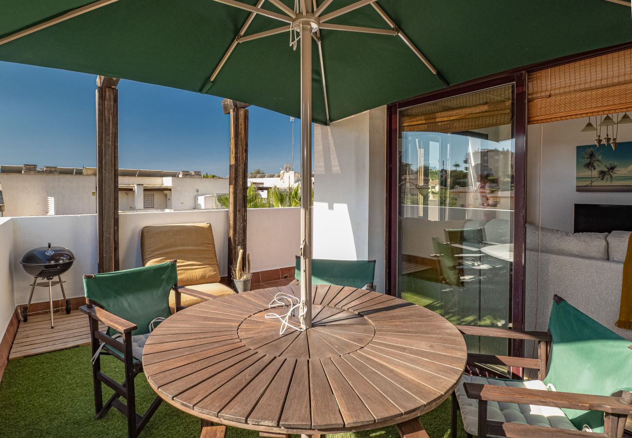 Apartamento en Mijas Costa - Riviera Park, terraza y piscina