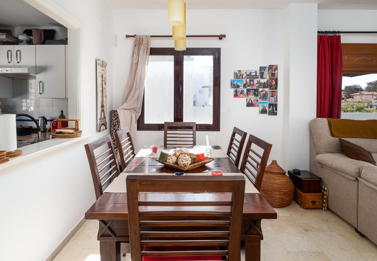 Apartamento en Mijas Costa - Riviera Park, terraza y piscina