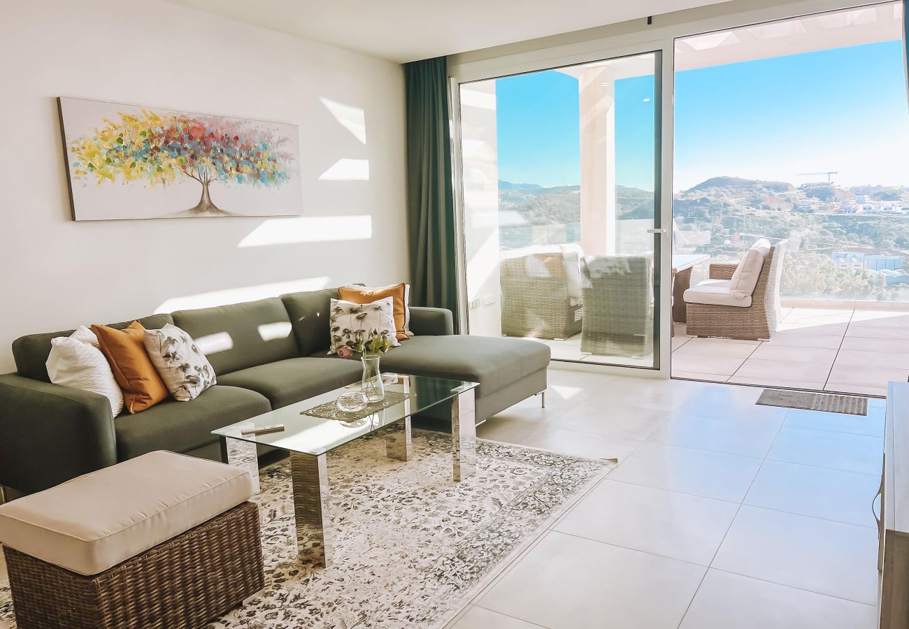 Apartamento en Mijas Costa - Casa Banderas, pool and sea view